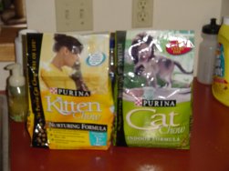 Kitten and Cat food bags